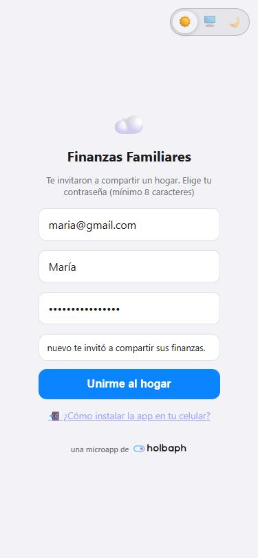 5 · Esa persona abre el enlace y elige su contraseña